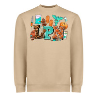 Mushroom lpn fall nurse with Heavyweight Sweatshirt - AdoDesignShop