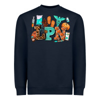 Navy lpn fall nurse with Heavyweight Sweatshirt - AdoDesignShop