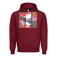 Burgundy nail tech Zipper Hoodie - AdoDesignShop