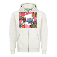 Oatmeal Heather nail tech Zipper Hoodie - AdoDesignShop