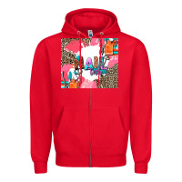 Red nail tech Zipper Hoodie - AdoDesignShop