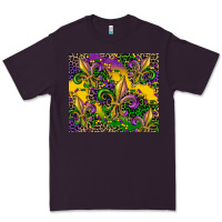 Plum mardi gras fleur de lis Premium Tee - CowGirlArtShop