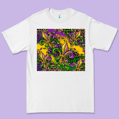 Mardi Gras Fleur De Lis Premium Tee Designed By Cowgirlartshop