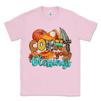 Bubblegum Pink count your blessings Classic Tee - CowGirlArtShop