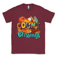 Burgundy count your blessings Classic Tee - CowGirlArtShop