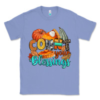 Colony Blue count your blessings Classic Tee - CowGirlArtShop