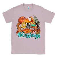 Lilac count your blessings Classic Tee - CowGirlArtShop