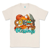 Natural count your blessings Classic Tee - CowGirlArtShop