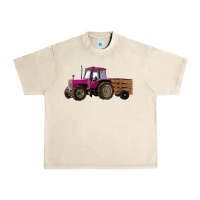Sandshell Pink Farm Tractor Urban Heavy Tee - RanaPortraitStore