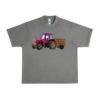 Tornado Pink Farm Tractor Urban Heavy Tee - RanaPortraitStore