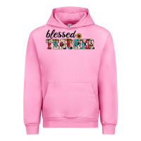 Fuchsia Pink blessed teacher Urban Hoodie - JahusDesignShop