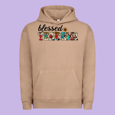 Blessed Teacher Urban Hoodie Designed By Jahusdesignshop