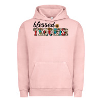 Pigment Salmon blessed teacher Urban Hoodie - JahusDesignShop