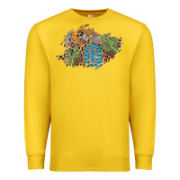 Lemon horseshoe leopard gemstone cactus patch Premium Sweatshirt - AdoDesignShop
