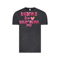 Vintage Black Thanks for tolerating me Valentine's Day Vintage Tee - FaDigitalArtStudio