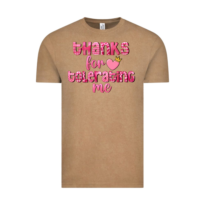 Thanks For Tolerating Me Valentine's Day Vintage Tee by FaDigitalArtStudio | Teevron