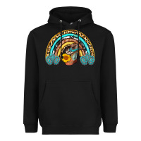 Black cowboy boots and hat rainbow Heavyweight Hoodie - AdoDesignShop