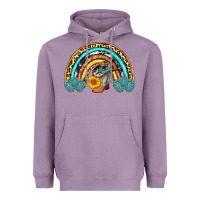 Lavender cowboy boots and hat rainbow Heavyweight Hoodie - AdoDesignShop