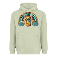 Matcha cowboy boots and hat rainbow Heavyweight Hoodie - AdoDesignShop