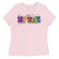 Bubblegum Pink Easter nurse Easter Day Ladies Tee - HowdyJamesFarm