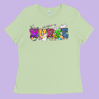 Easter Nurse Easter Day Ladies Tee Designed By Howdyjamesfarm