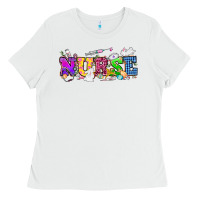White Easter nurse Easter Day Ladies Tee - HowdyJamesFarm