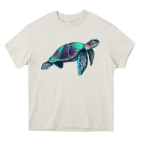 Cream turtle Heavy Core Tee - RanaPortraitStore