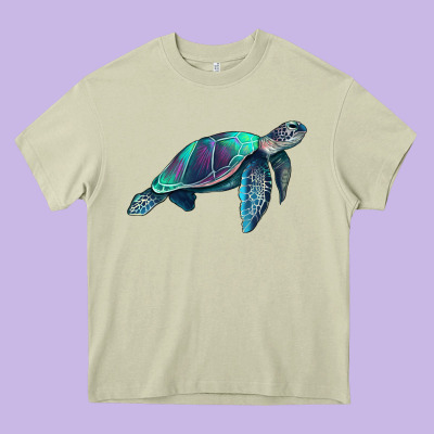 Turtle Heavy Core Tee Designed By Ranaportraitstore