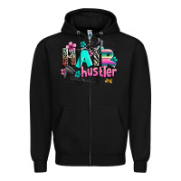 Black hair hustler Zipper Hoodie - AdoDesignShop