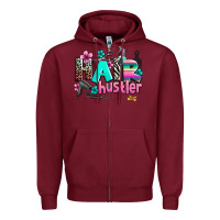 Burgundy hair hustler Zipper Hoodie - AdoDesignShop