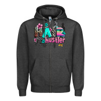 Charcoal Heather hair hustler Zipper Hoodie - AdoDesignShop
