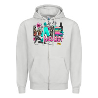Dove Grey hair hustler Zipper Hoodie - AdoDesignShop