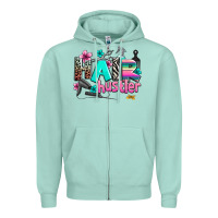Seafoam hair hustler Zipper Hoodie - AdoDesignShop