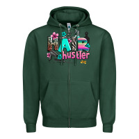 Sports Green hair hustler Zipper Hoodie - AdoDesignShop