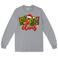 Heather Grey christmas baby claus Long Sleeve Tee - FaDigitalArtStudio