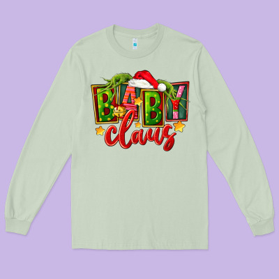 Christmas Baby Claus Long Sleeve Tee Designed By Fadigitalartstudio