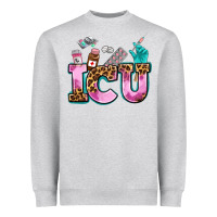 Heather Grey icu Heavyweight Sweatshirt - AdoDesignShop