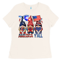 Bone America y'all with gnomies Ladies Tee - HowdyJamesFarm
