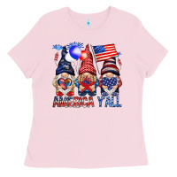 America Y'all With Gnomies Ladies Tee | Teevron