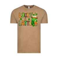 Vintage Coffee St. Patrick's Lucky a latte Vintage Tee - OliviaCreatesArt