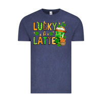 Vintage Denim St. Patrick's Lucky a latte Vintage Tee - OliviaCreatesArt
