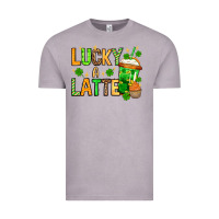 Vintage Zinc St. Patrick's Lucky a latte Vintage Tee - OliviaCreatesArt