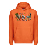 Carrot Three Christmas Dinosaurs Premium Hoodie - LillyAllenDesigns