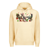Pina Colada Three Christmas Dinosaurs Premium Hoodie - LillyAllenDesigns