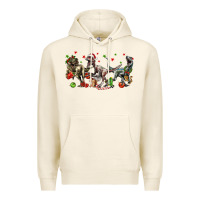 Tofu Three Christmas Dinosaurs Premium Hoodie - LillyAllenDesigns