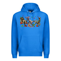 True Royal Three Christmas Dinosaurs Premium Hoodie - LillyAllenDesigns