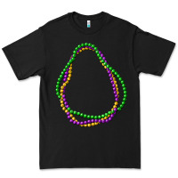 Black mardi gras beads Premium Tee - CowGirlArtShop