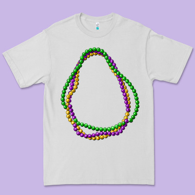 Mardi Gras Beads Premium Tee Designed By Cowgirlartshop