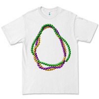 White mardi gras beads Premium Tee - CowGirlArtShop