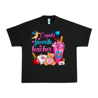 Black Cupid's Favorite Teacher Valentine's Day Frappe Urban Heavy Tee - FaDigitalArtStudio